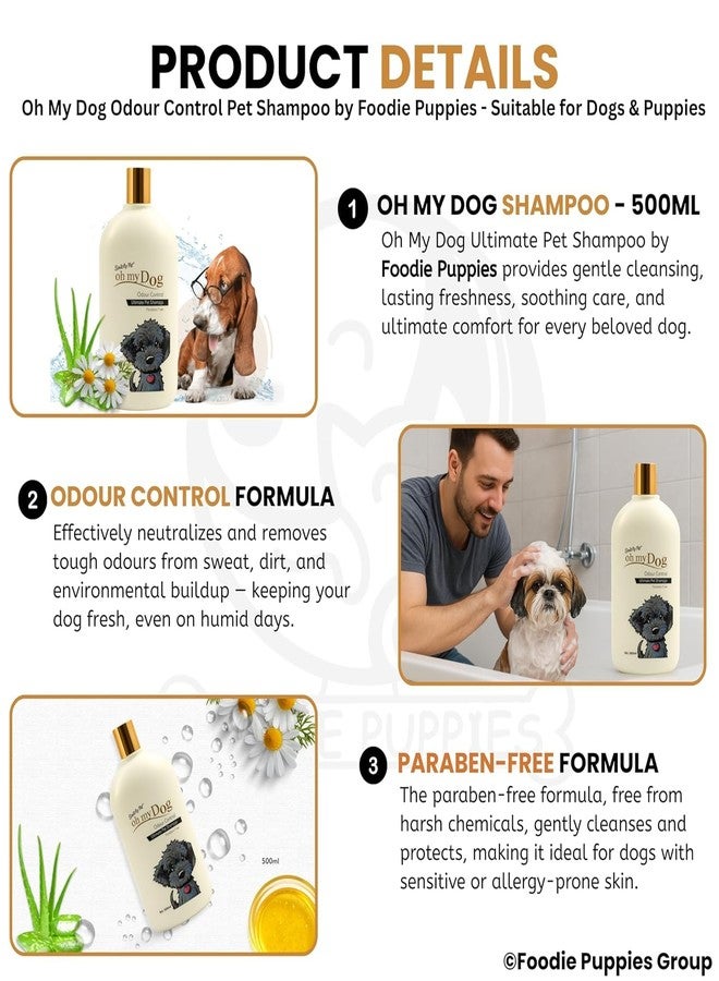 KittuPet شامبو كيتوبيت أوه ماي دوغ الفائق للحيوانات الأليفة، خالٍ من البارابين، للتحكم في الروائح، 500 مل (16 أونصة) - Image 5